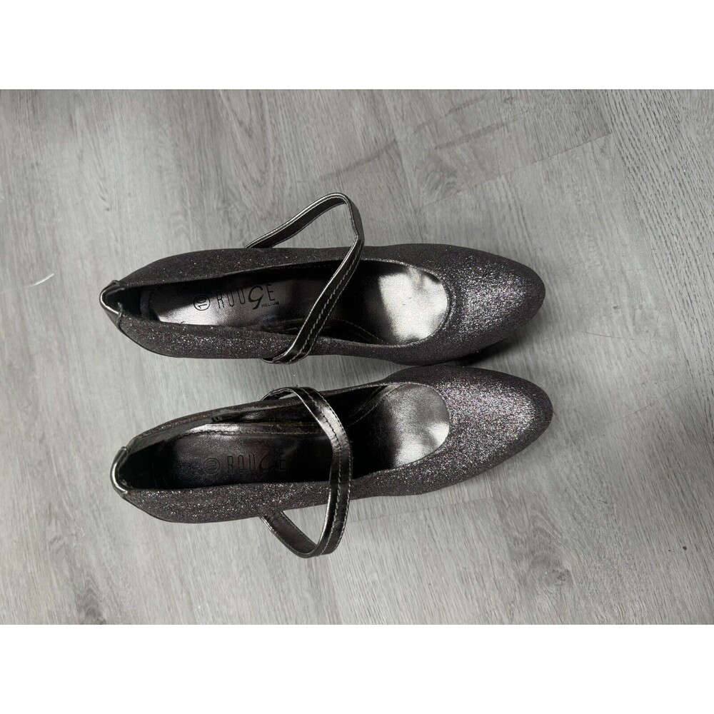 Rouge Helium Sparkle Casual Stiletto Pump Heel Shoes for Women